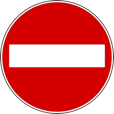 segnale stradale divieto di accesso